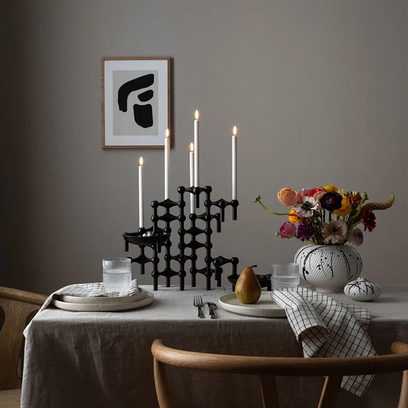 Collectible Vintage Matches - Danish Metal Candle Holder Molecular Structure
