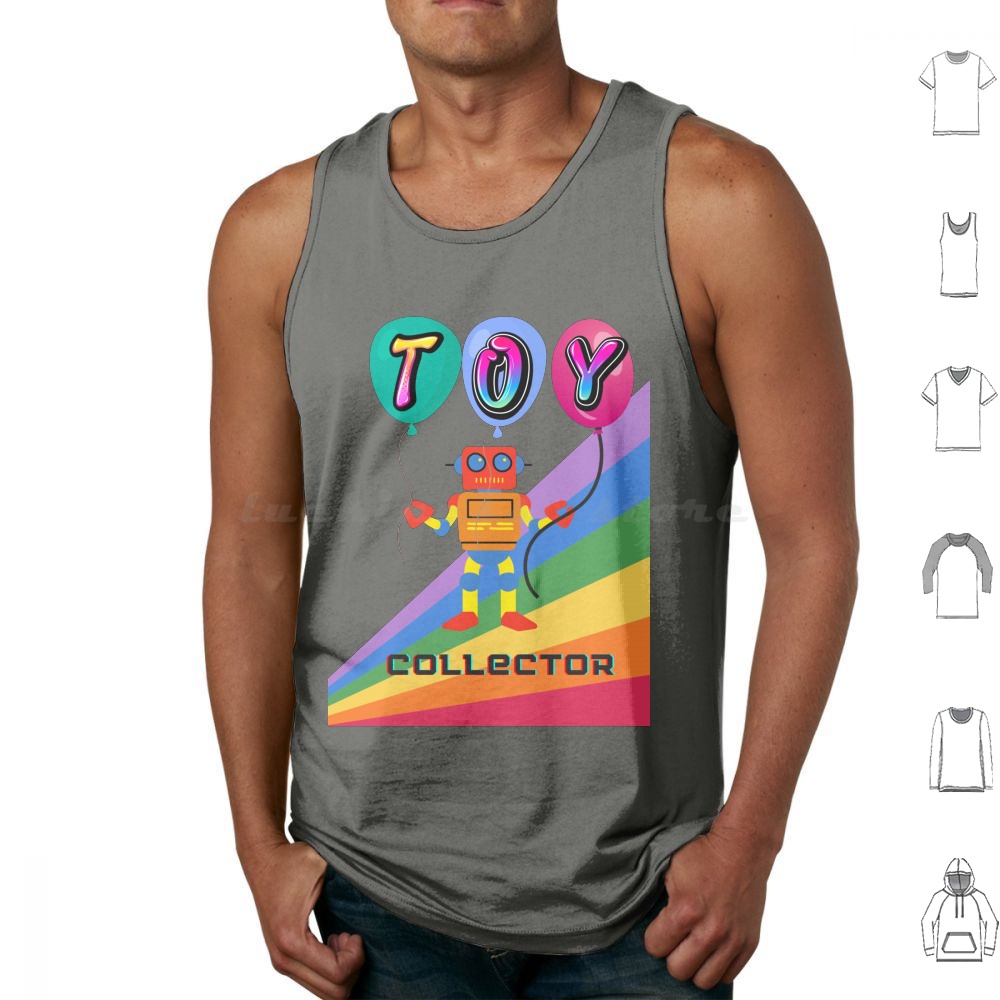 Vintage Collectible Toys - Toy Collector Tank Tops Print Cotton