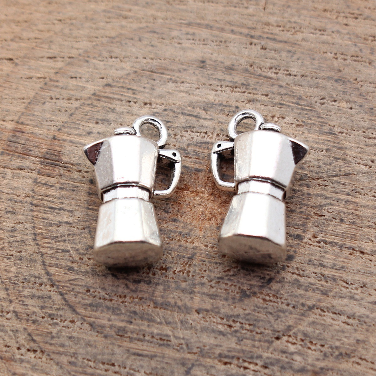 Vintage Jewelry Collection - 20pcs 15x10x6.9mm(0.59x0.39x0.27inch) Antique Silver Color 3D