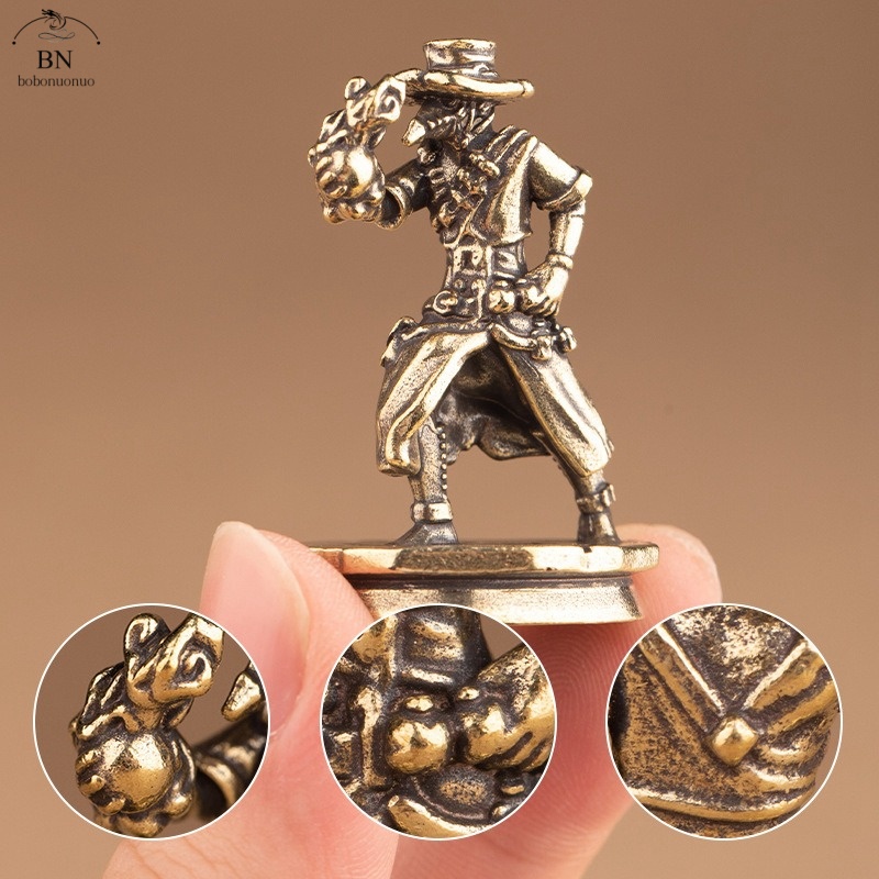 Vintage Collectible Toys - solid Brass Dance Cowboy Figurines Miniatures