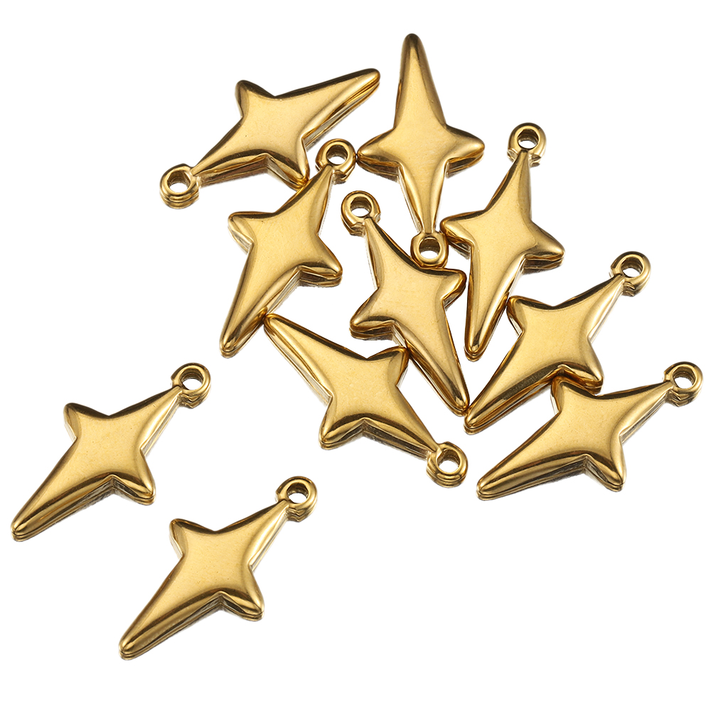 Vintage Jewelry Collection - 5 Pieces Stainless Steel Vintage Star