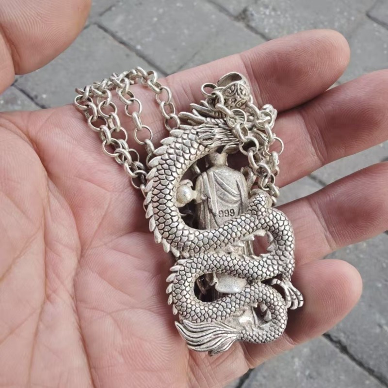 Silver Plated Buddha Pendant N - огляд і ціна Vintage Collectible Jewelry