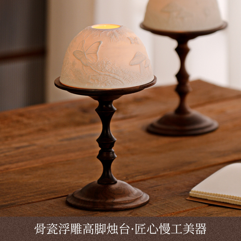 Vintage Walnut Candle Holder w - огляд і ціна Collectible Vintage Matches