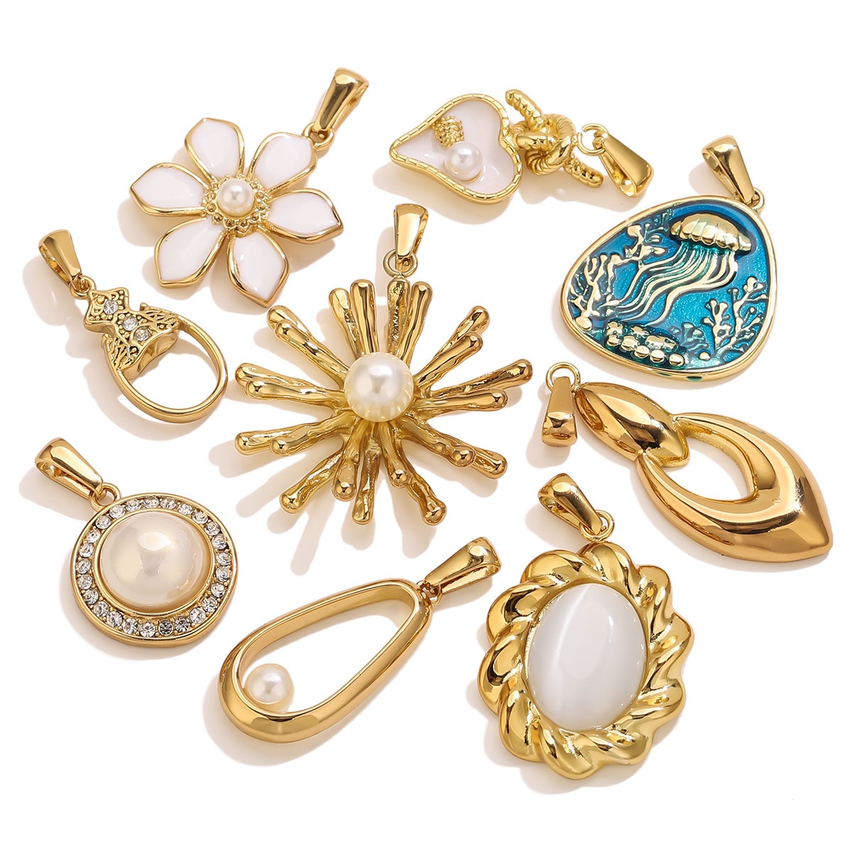 1Pcs 18K Gold Plated Stainless - огляд і ціна Vintage Jewelry Collection