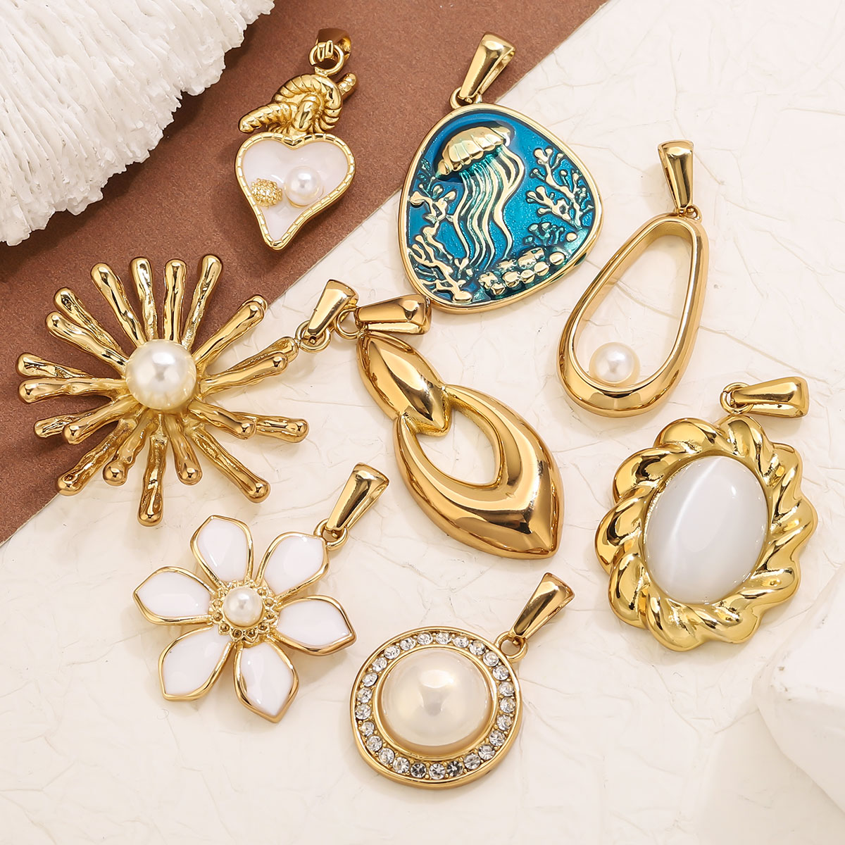 1Pcs 18K Gold Plated Stainless - огляд і ціна Vintage Jewelry Collection