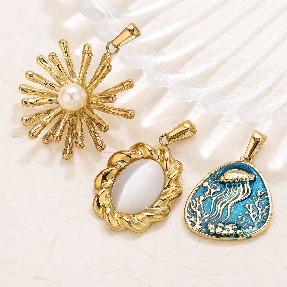 1Pcs 18K Gold Plated Stainless - огляд і ціна Vintage Jewelry Collection