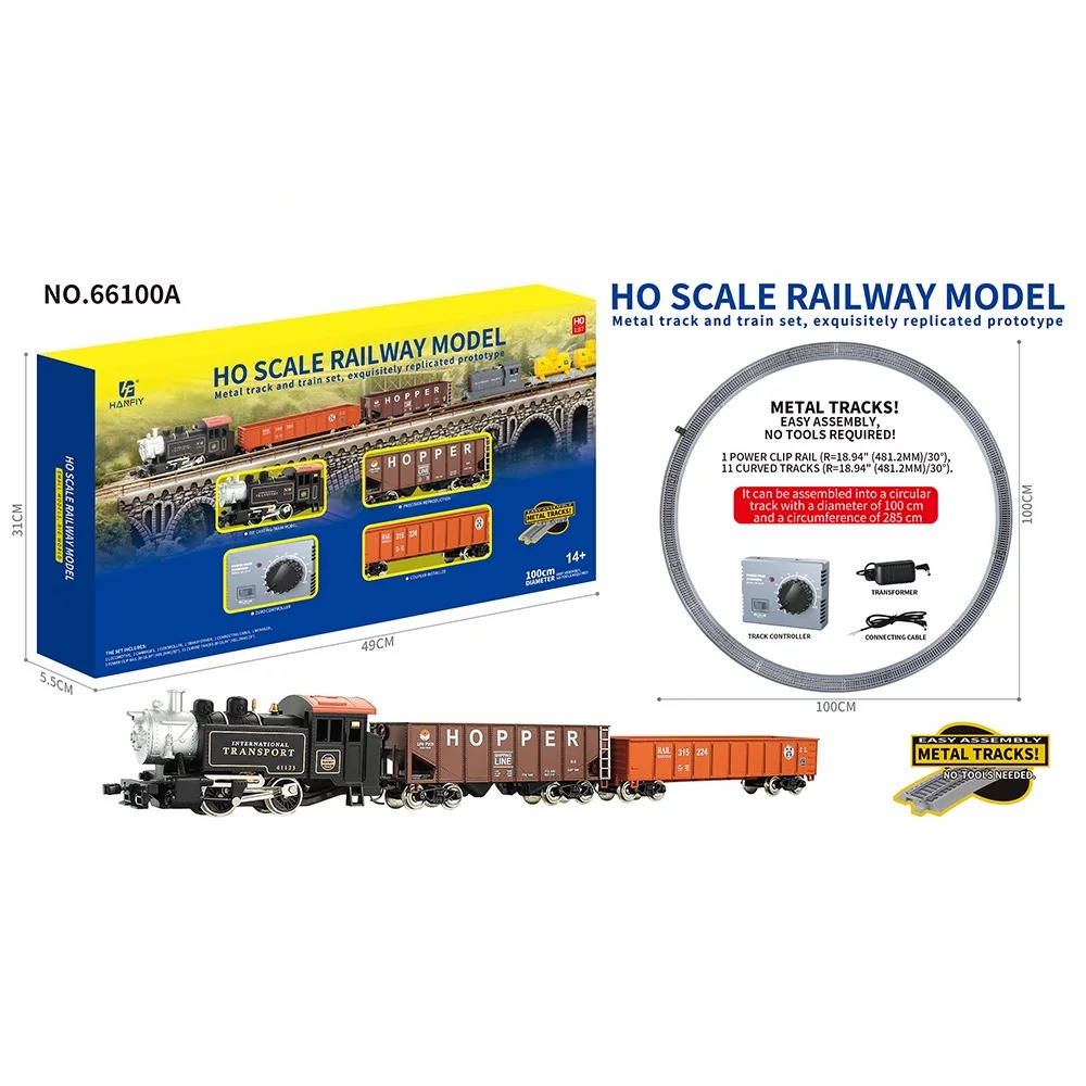 HO Scale Metal Rail Train Mode - огляд і ціна Vintage Collectible Toys