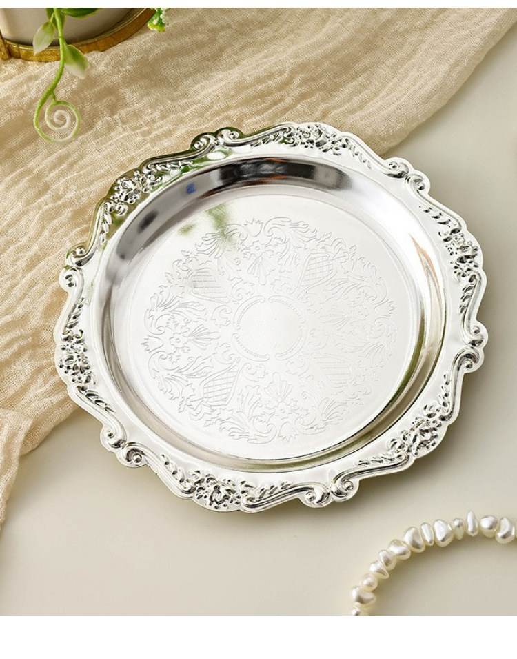 Vintage Metal Embossed Tray Lu - огляд і ціна Vintage Collectible Dishes