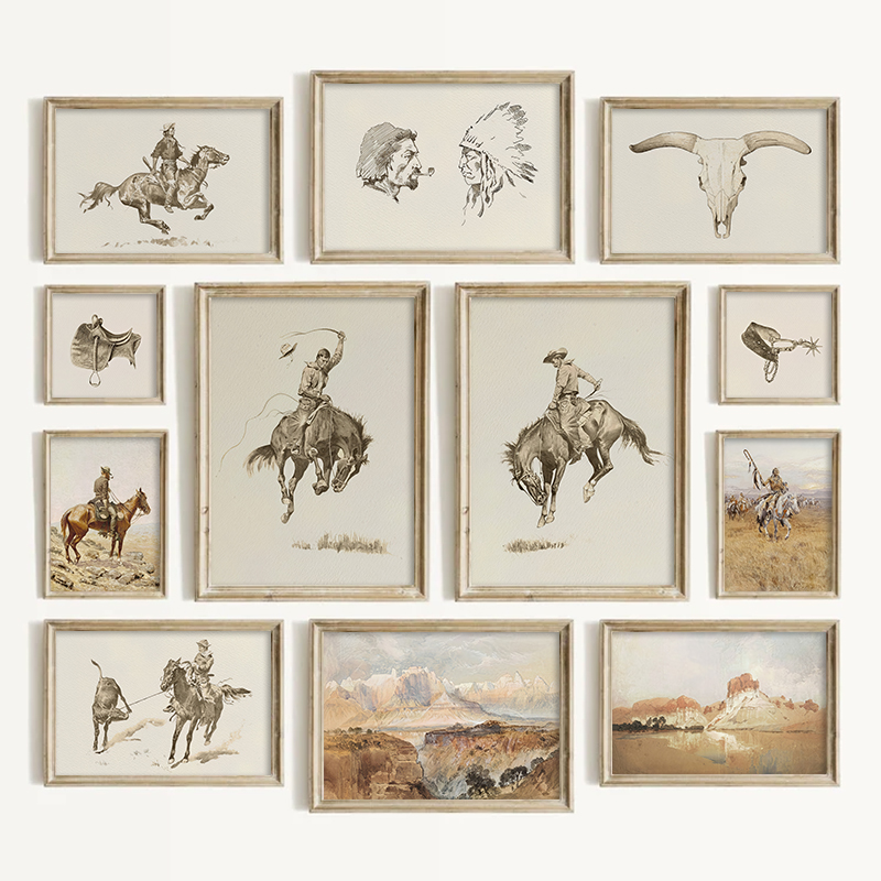 Southwestern Style Cowboy Wall - огляд і ціна Vintage Toys Collection