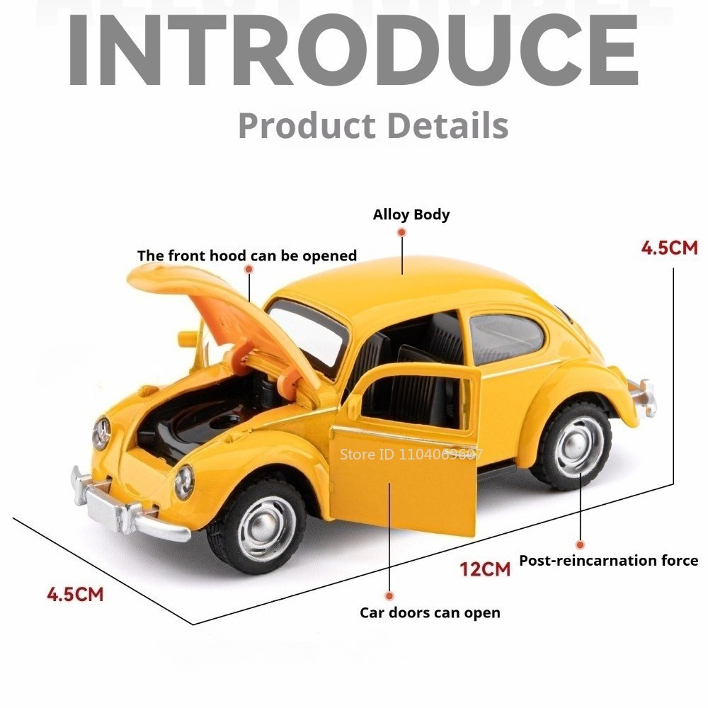 1:36 Beetle Model Toy Vintage  - огляд і ціна Vintage Collectible Toys
