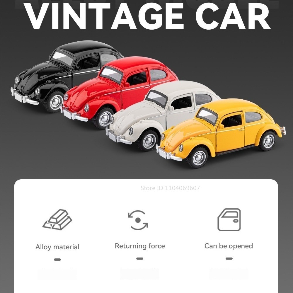 1:36 Beetle Model Toy Vintage  - огляд і ціна Vintage Collectible Toys
