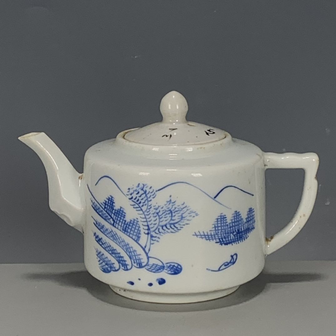 Hand Painted Blue White Porcel - огляд і ціна Vintage Collectible Pottery