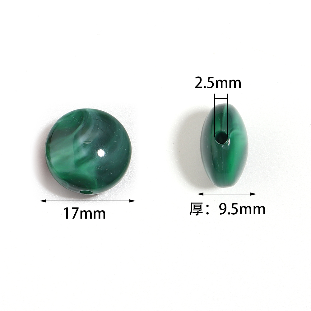 10pcs 17mm Flat Round Acrylic  - огляд і ціна Vintage Jewelry Collection